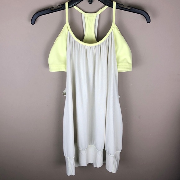 lululemon athletica Tops - ❣️SOLD Lululemon No Limits Tank Top Grey & Yellow